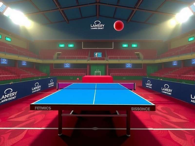 Table Tennis Ace - Netaji Indoor Stadium Replica Table Tennis Ace Indian Stadium